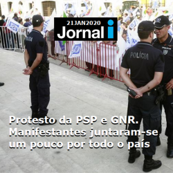 Protesto da PSP e GNR um pouco por todo o país